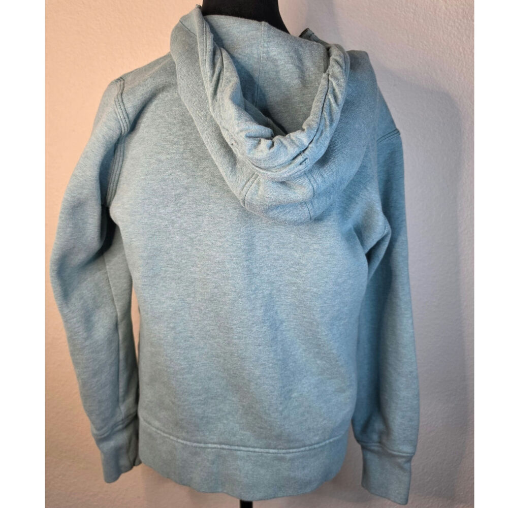 Carhartt Women's Clarksburg Quarter-Zip Pullover Hoodie Heathered Teal Green M - Picture 3 of 10